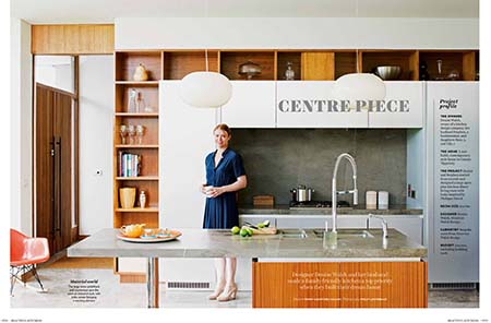 contemporary kitchen - double page spread feature
