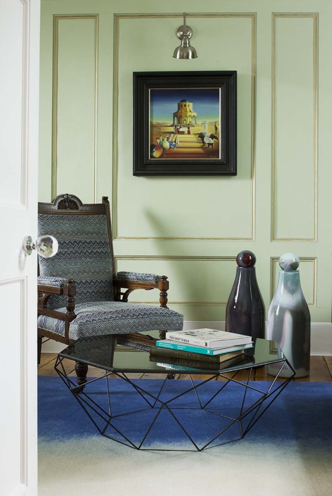 Interior photography of a period restoration house home office
