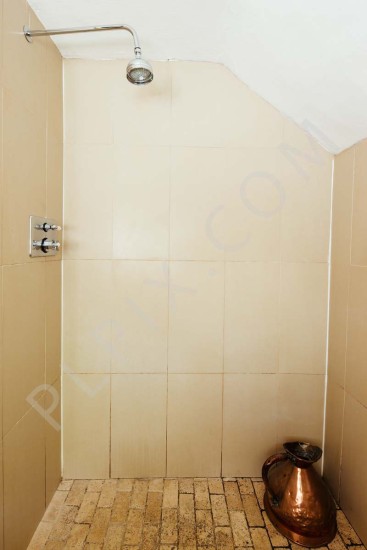 Interior photography of a Bathroom shower area tiling