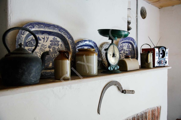 Interior photography of a Kitchen detail of the mantelpiece