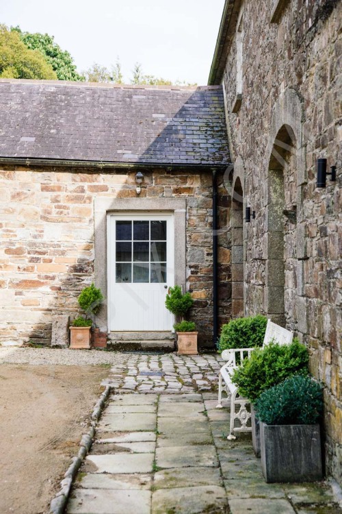 Exterior photography of an old Stone Building