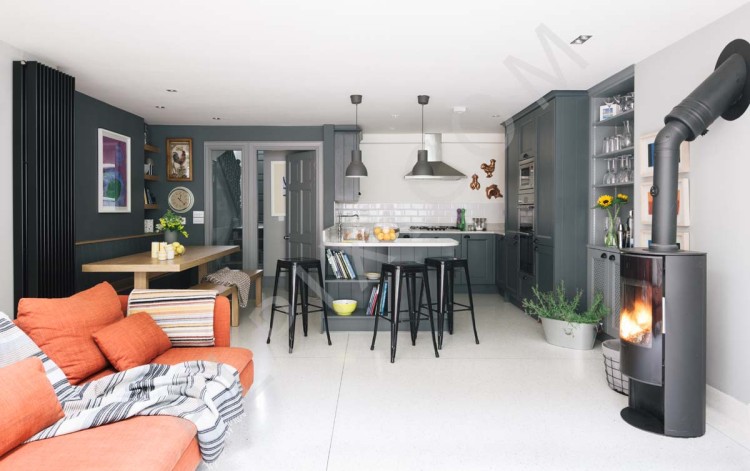 Interior photography of a revamped terraced house