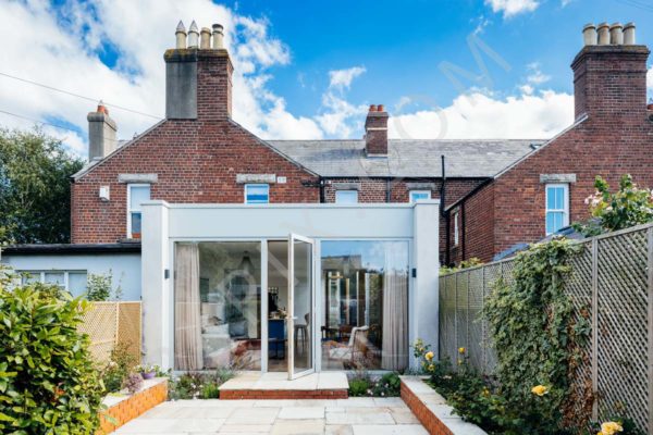 Extension with internal courtyard to a terraced house