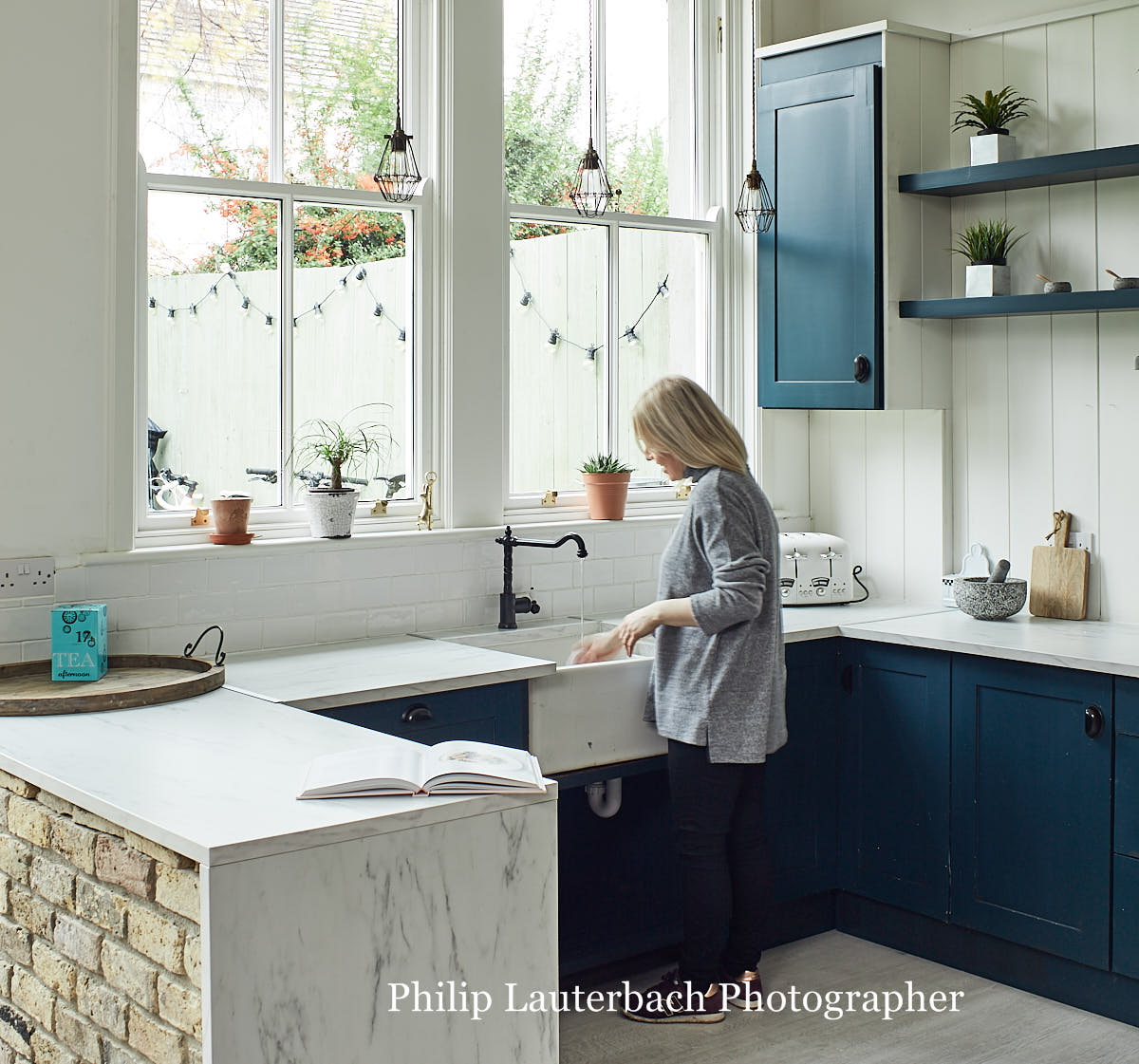 open plan kitchen,sink,window sill,storage,lighting,sash windows
