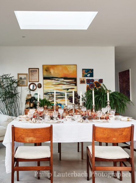 Dining room at Christmas